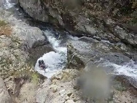 Canyon Ardèche: petit toboggan-coude Pré Buisson Vert
