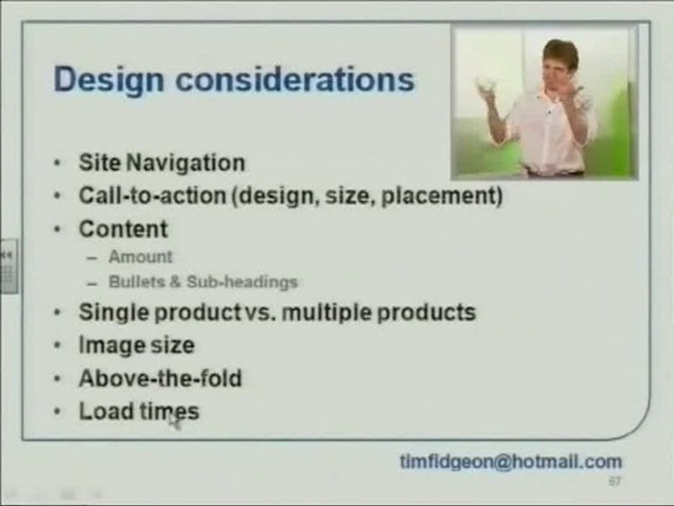Pay Per Click: Landing pages