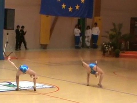 Twirling FFTB 1/2 finale ouest N1 duo cadet Manon et Johanna