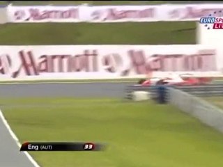 Eng runs off Formula2 2010 Germany Race1