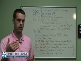 When Must a Supplier Revise an MSDS under WHMIS?