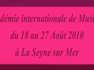 Académie internationale de Musique sur Seyne