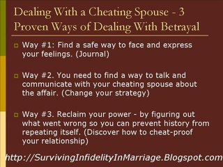 Dealing With A Cheating Spouse - Dealing With Betrayal 3Ways