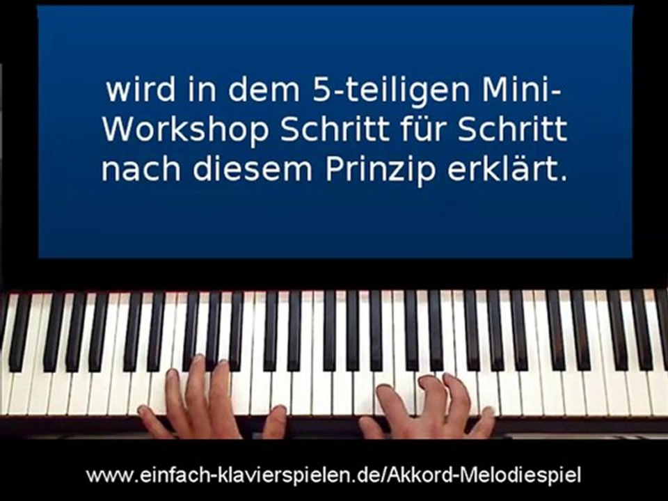 Klavier-Akkord-Melodiespiel