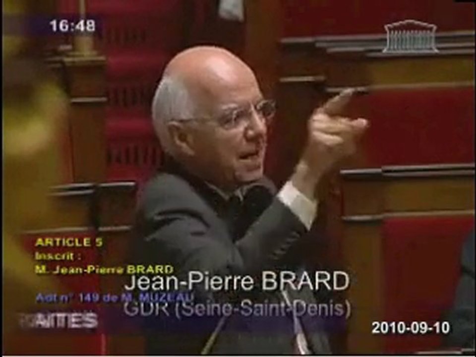 Retraites Jean-Pierre Brard (GDR)