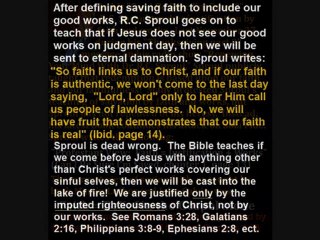 R.C. Sproul continues to attack Sola Fide in his latest book