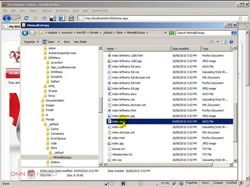 DotNetNuke Tutorial, Set up the DDRMenu Accordion style