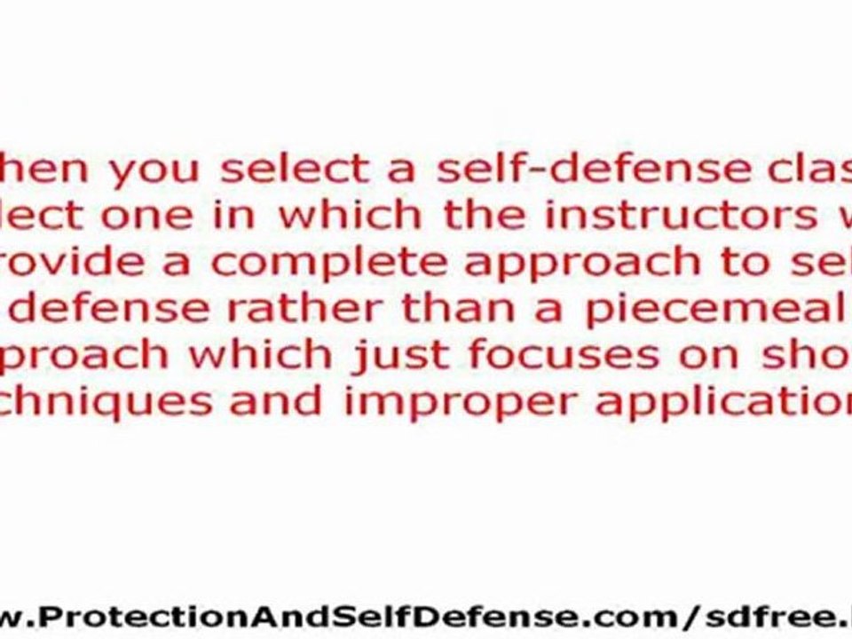 Self Defense