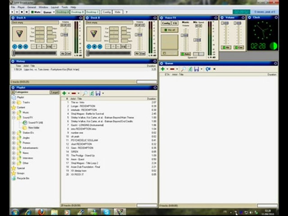TUTO 2 sur sam BroadCaster
