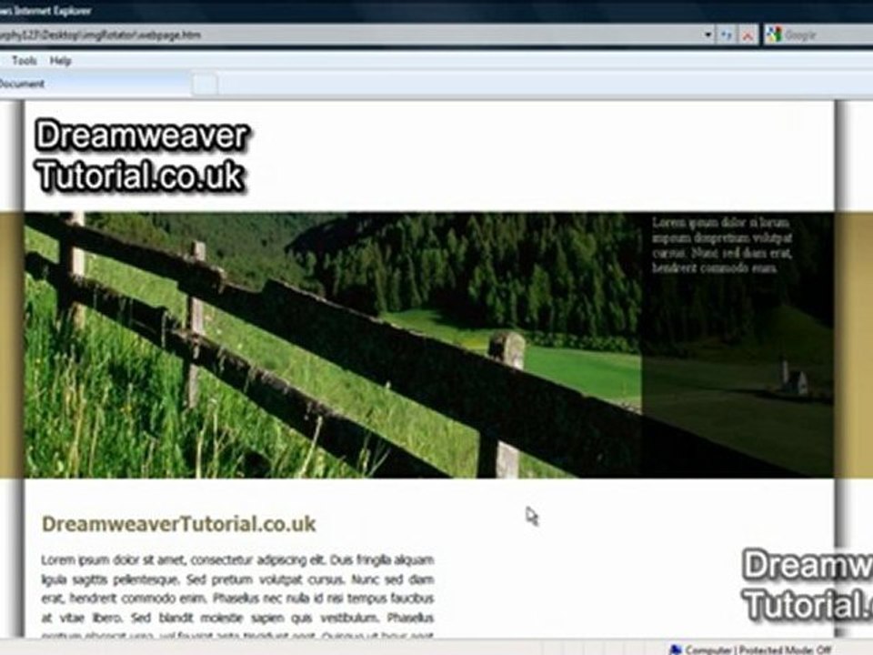 jQuery Image Rotator - Slideshow Plug-in Part 2