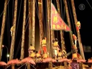 Накормить духов с высоты 40 м пытались на Тайване