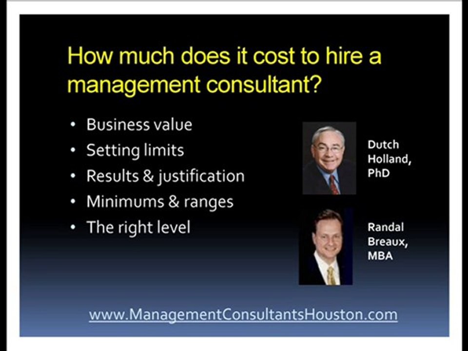 Management Consultant Houston, Texas Tx - How Much Does It