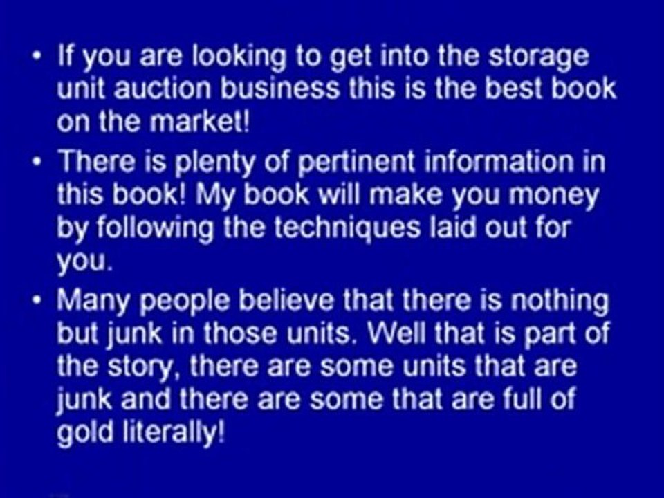 Making Money A-Z with Storage Auctions!