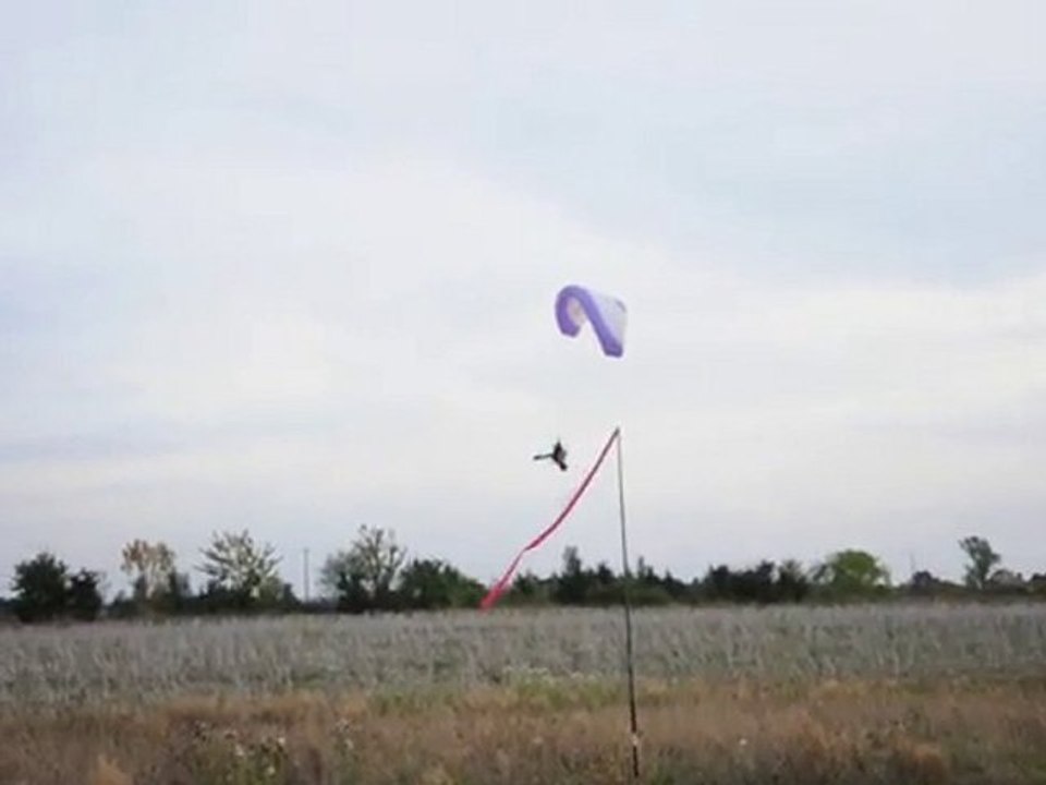 Essai chariot décollage paramoteur sur R3E adventure