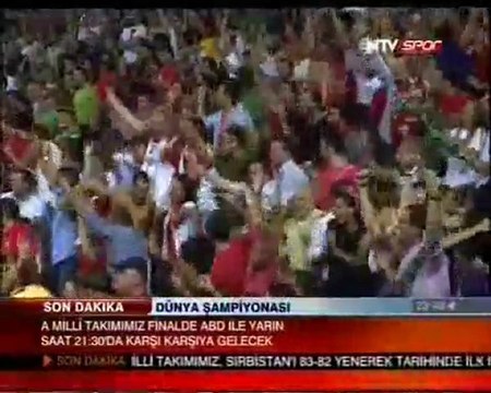 İşte o tarihi an TÜRKİYE:83 SIRBİSTAN:82 selcukhaber.com