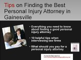 Gainesville Personal Injury Auto Accident Medical Malpracti