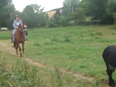 Dakota et moi à cru (Galop+Trot)