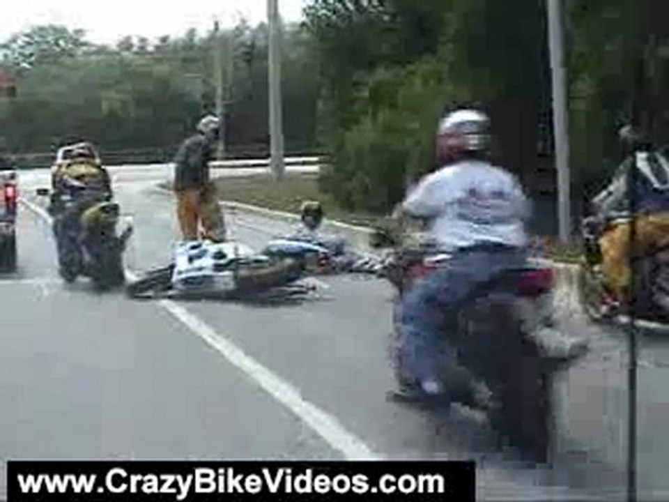 Crazy Bike Videos: Stoppie Failure