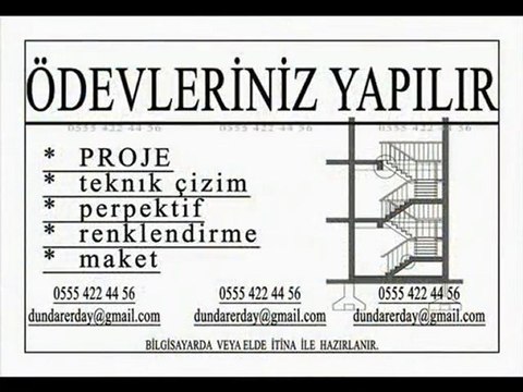 ÖDEVLERINIZ YAPILIR maket,proje,teknik resim,perspektif,auto