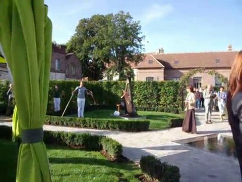 INAUGURATION JARDINS MEDIEVAUX MALADRERIE ST LAZARE BEAUVAIS