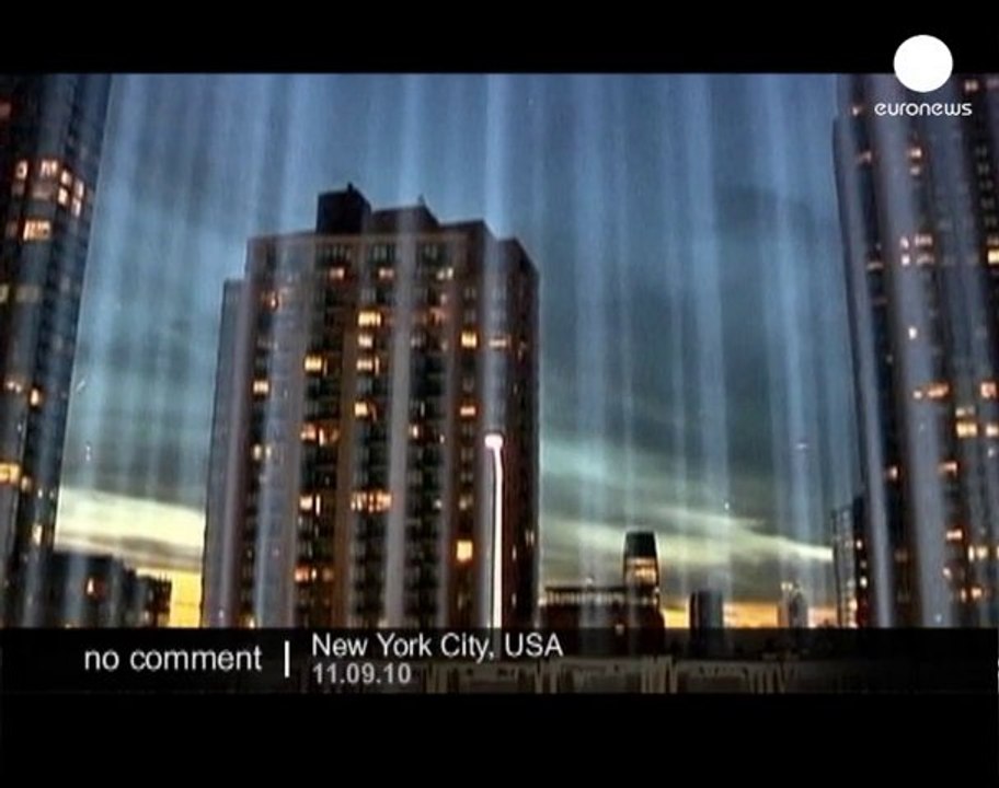 Two towers of light illuminate Manhattan... - no comment