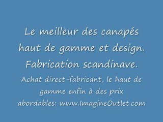 Canapés design et haut de gamme, fabrication scandinave