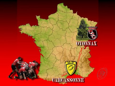 annonce match rugby pro d2 Oyonnax - carcassonne