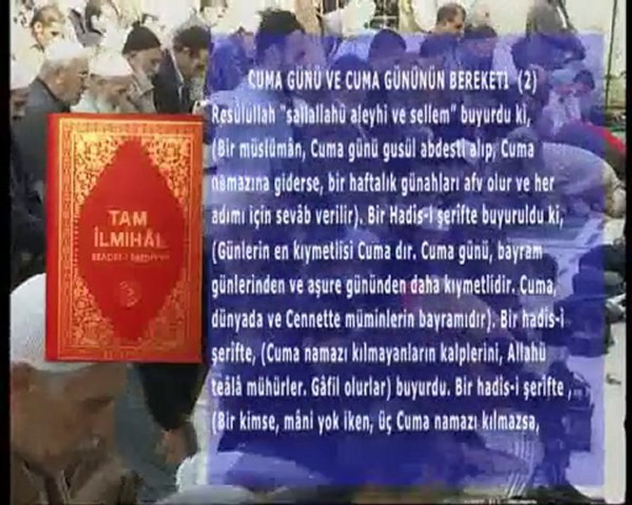 Cuma günü ve cuma gününün bereketi anlatılmaktadır-2