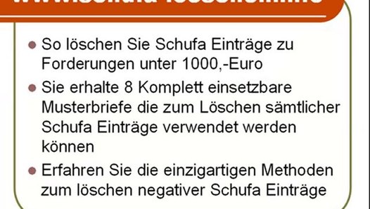 Schufa Eintrag Loschen Lassen So Wirds Gemacht Video Dailymotion