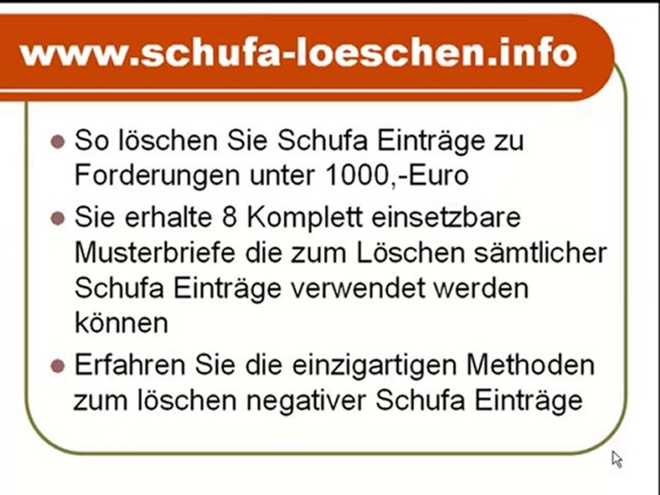 Schufa Eintrag löschen lassen. So wirds gemacht!