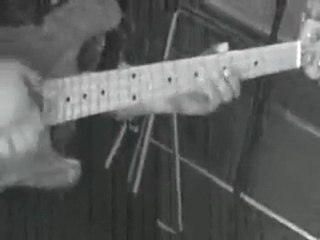 Mark Manley of The Thunder Group bass solo B&W