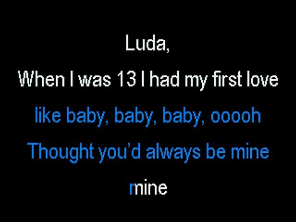 justin bieber & ludacris - baby karaoke