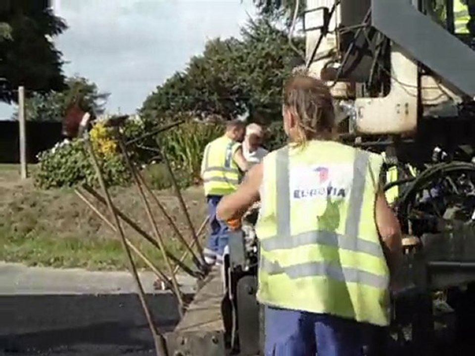 Chantier de réfection de la RD 28 au niveau du Vieux-Bourg