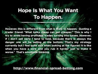Golden Rules of Spread Betting: Emotional Trading