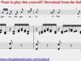 Schubert's Ave Maria sheet music - Video Score