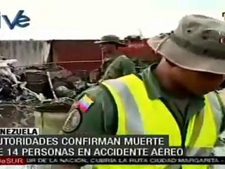 Accidente aéreo en Venezuela, 13 muertos y 4 desaparecidos
