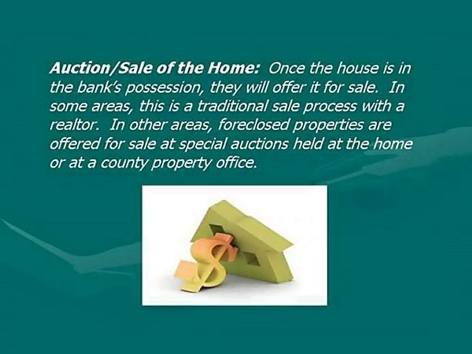 Some Banks Forecloses On A Mortgage