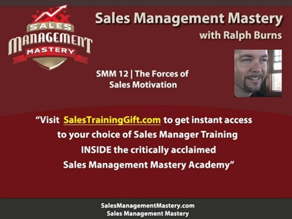 SMM 12 | The Forces of Sales Motivation