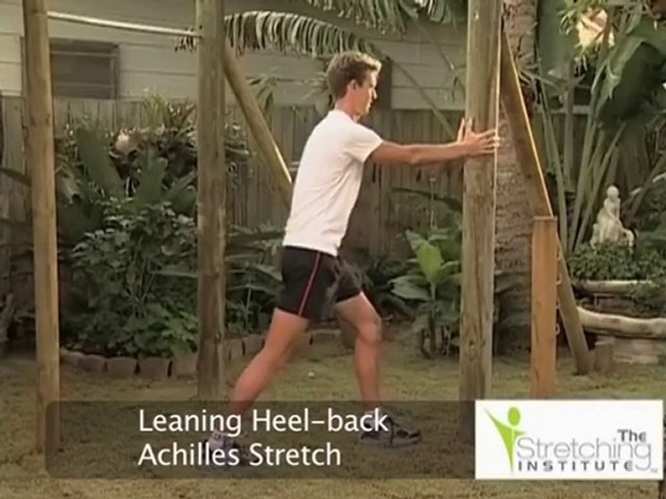Achilles Stretch, Leaning Heel-back Achilles Stretch Video