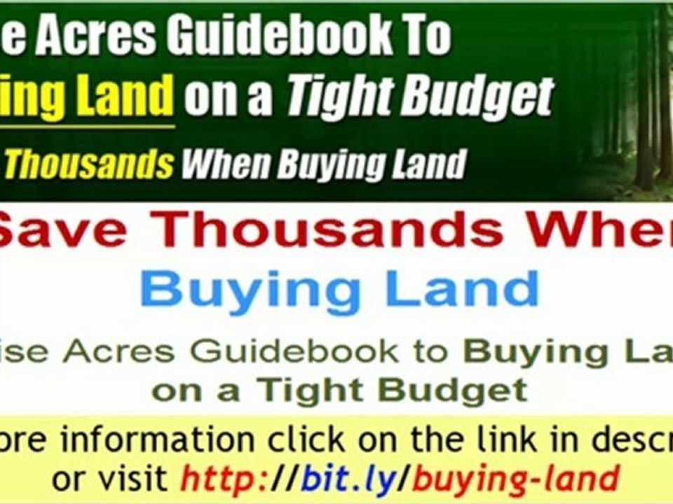 Buying Land - Wise Acres Guide to Buying Land on a Budget