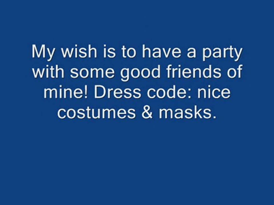 An exclusive Mask & Costume party