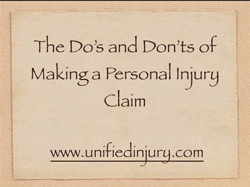 The best ways to make a Personal Injury Claim