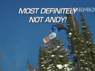 Andy Irons Tries Snowboarding