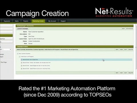 Net-Results Marketing Automation - Campaign Creation