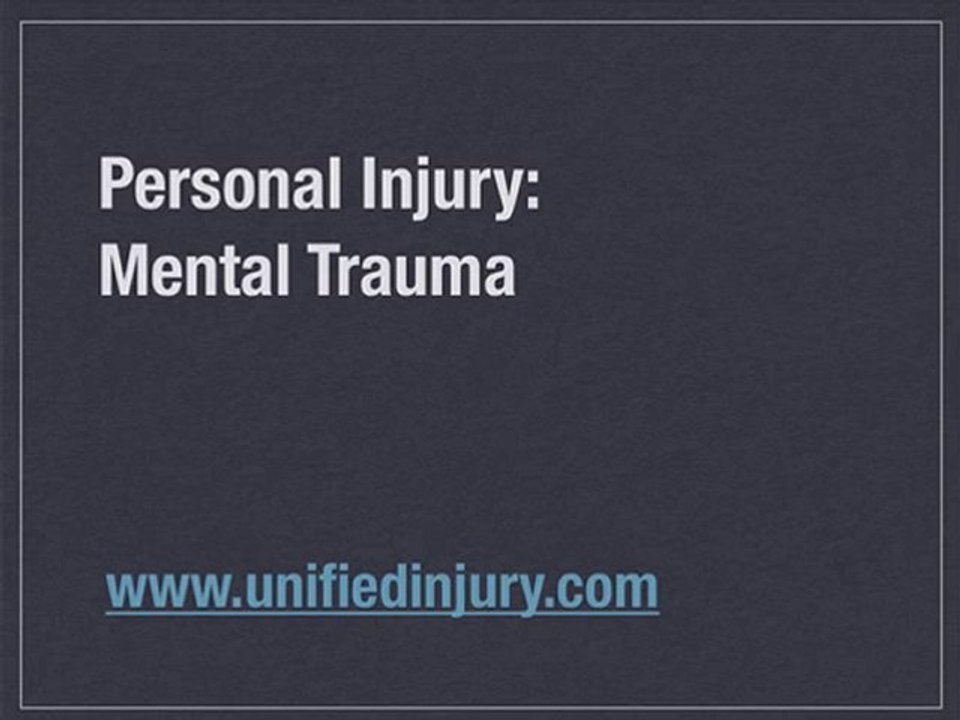 Mental Trauma Attorney