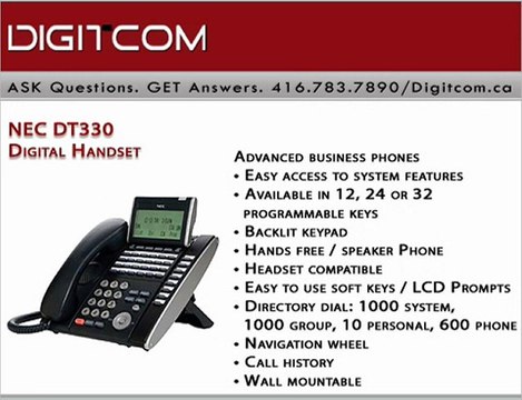 NEC DT330 Digital Handset | Digitcom.ca (Business Phone Syst