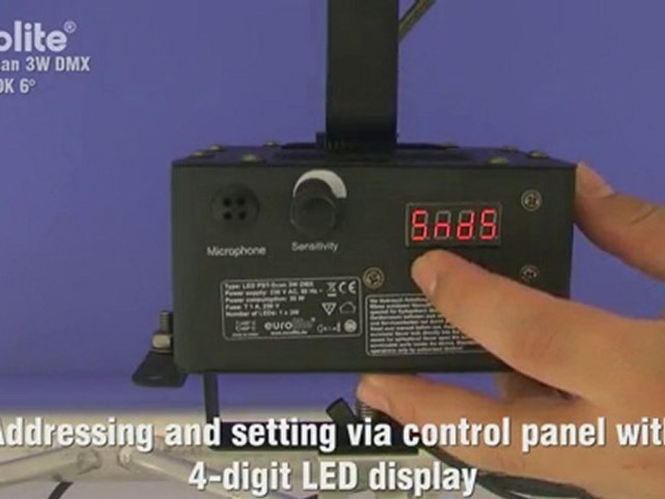 EUROLITE LED PST-Scan 3W DMX 6000K 6°