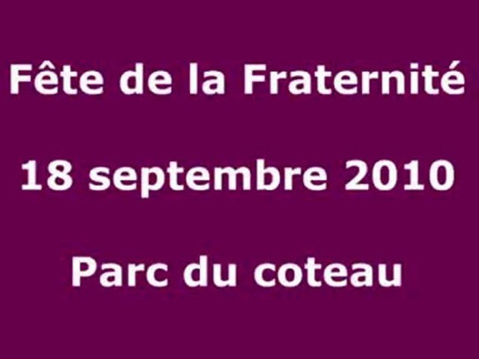 Fête de la fraternité J-4