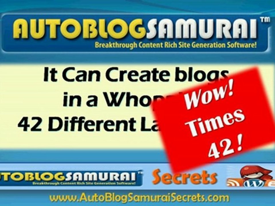 AutoBlog Samurai Secrets Intro