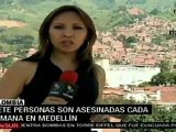 Violencia azota barrios de Medellín